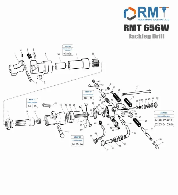 RMT 656W Jackleg Drill